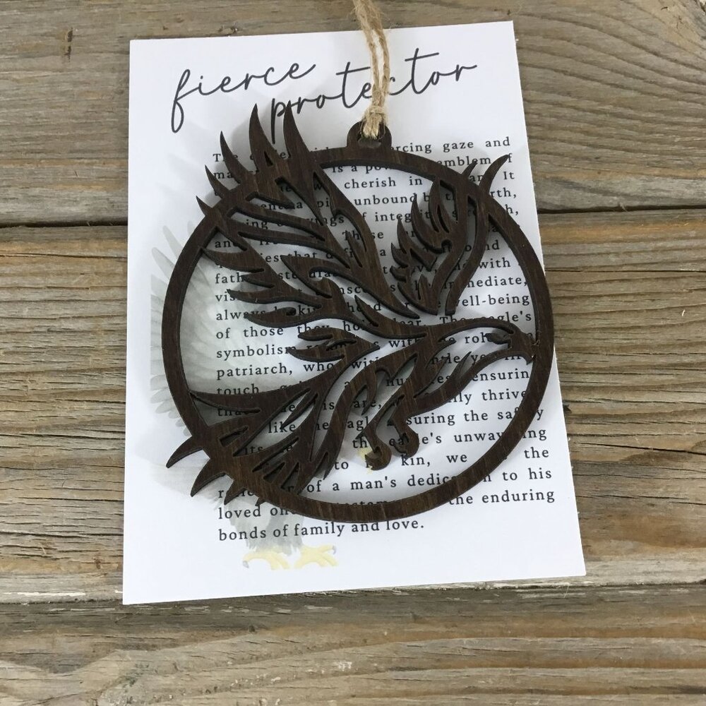 Eagle Fierce Protection Story Card Ornament – For Husband or Dad